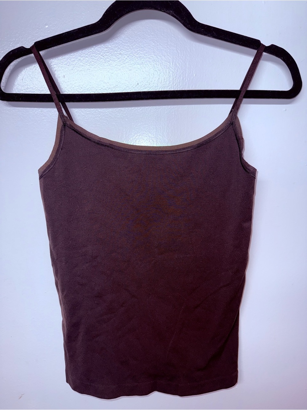 Brown Spaghetti Strap Tank Top - Women - Picture 1 of 1